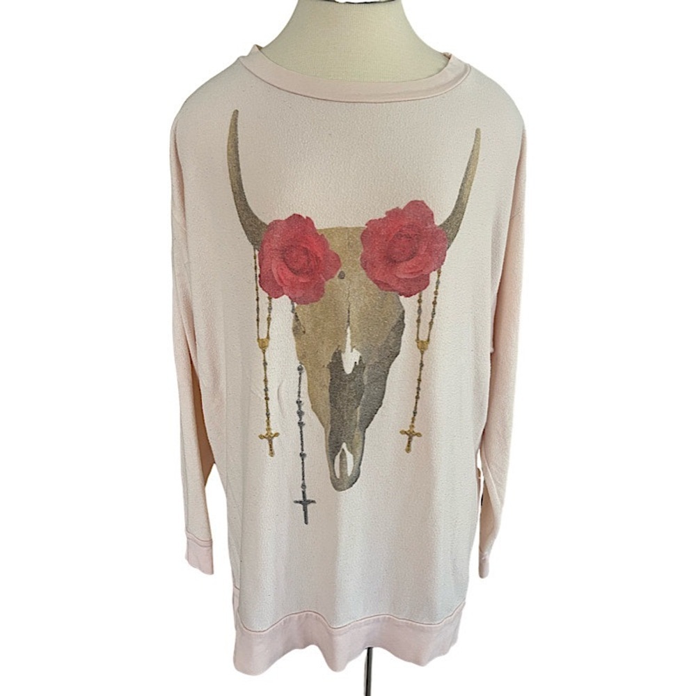 Wildfox Couture DESERT ROSE ROADTRIP OVERSIZE SWEATER - Picture 1 of 4